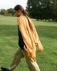 Walking in the park on a windy day